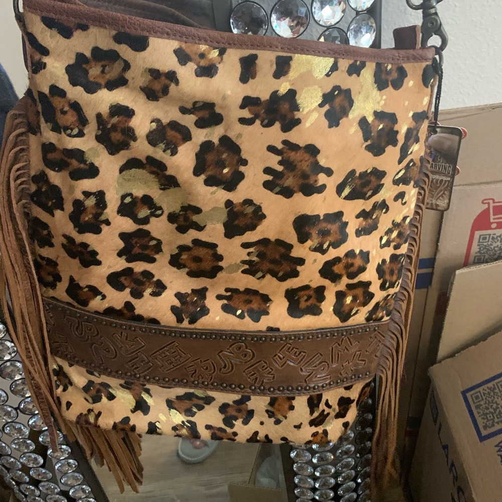American darling hand crafted leather purse